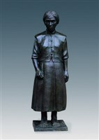 藏品(丘雲「臺灣原住民群像」—卑南族女性銅像)的圖片